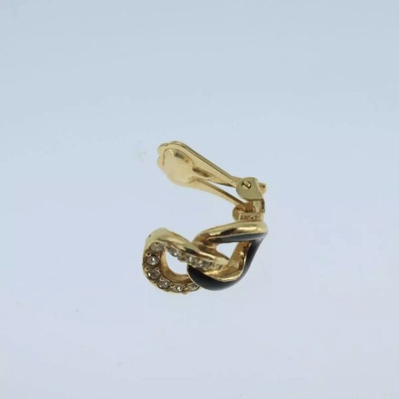 Christian Dior Earring metal Gold Tone Auth - Picture 4 of 12